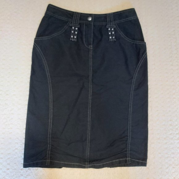 Mexx Black Pencil Skirt Sz 4 - EUC - Picture 1 of 8